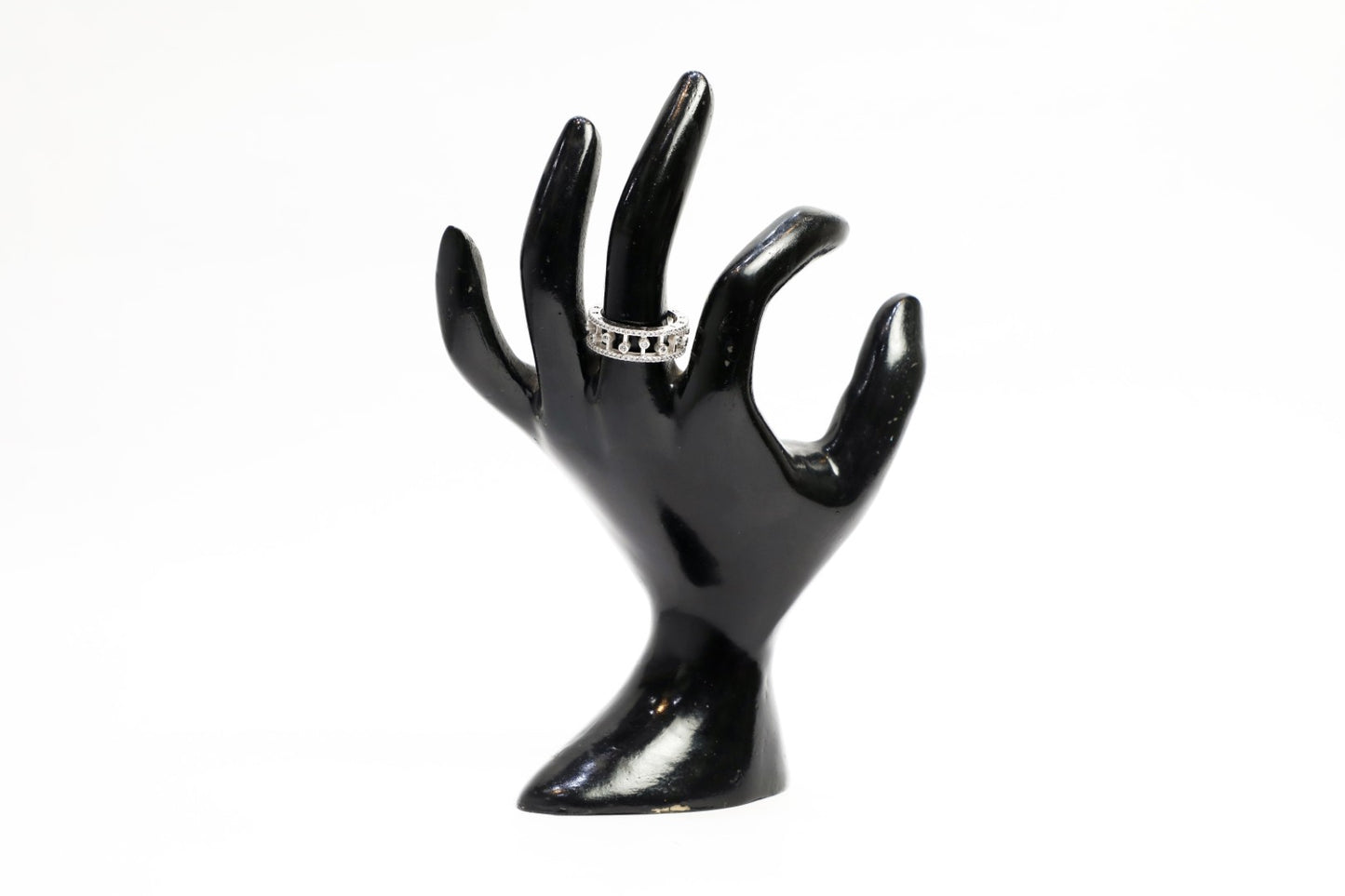 925 Sterling silver BVLGARI stone enamel ring