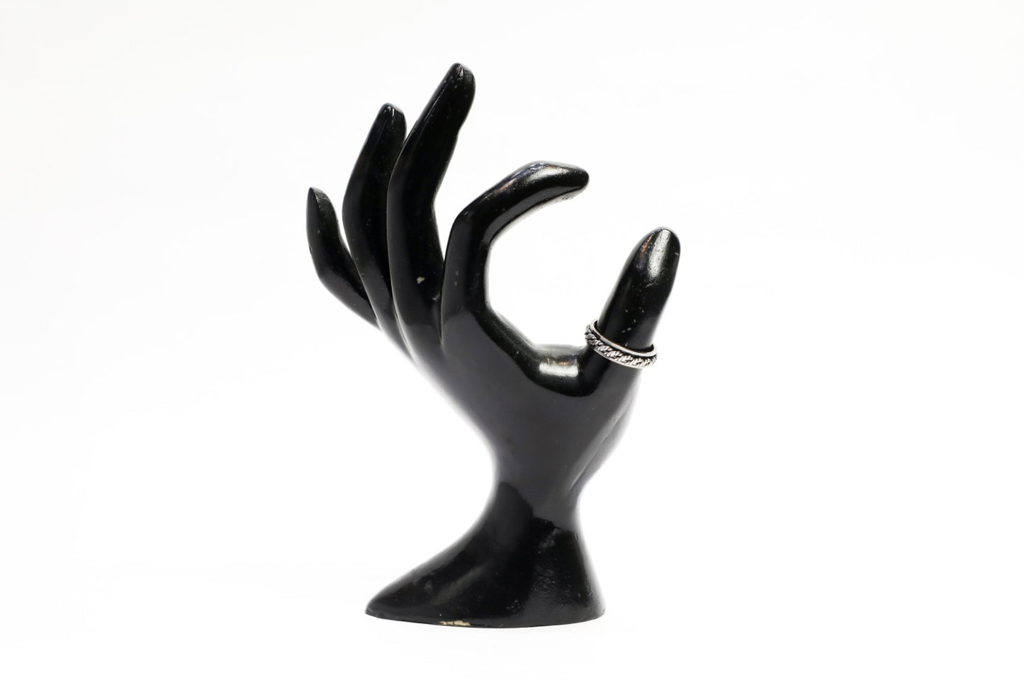 925 Silver Oxidised twisted band