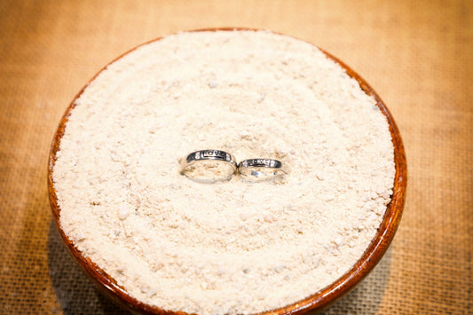 925 Sterling silver COUPLE LOVE ENAMEL Swarovski crystal studded rings