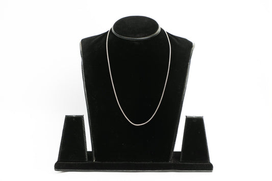 925 Oxidised silver popcorn chain small