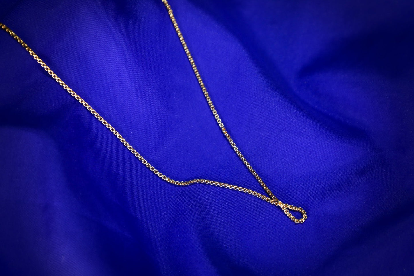 925 SS GOLD PLATED box chain