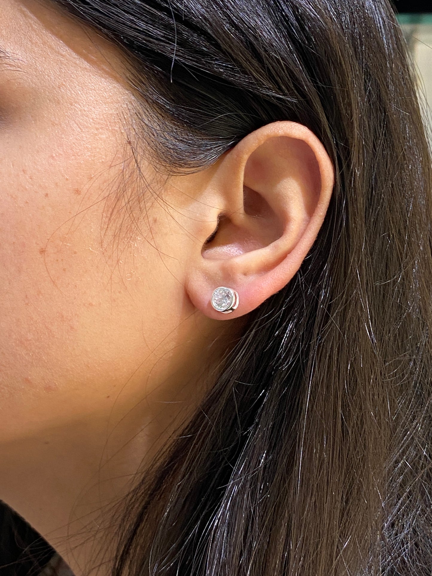 925 SS Solitaire UNISEX studs
