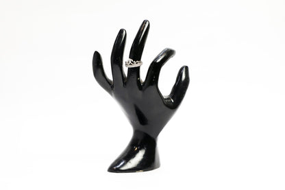 925 Sterling silver crown design Swarovski studded silver ring