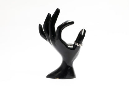 925 Silver Oxidised twisted band