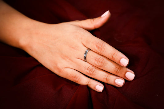 925 Sterling silver Self cutting designer band