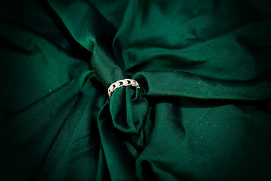 925 silver gents knot style band