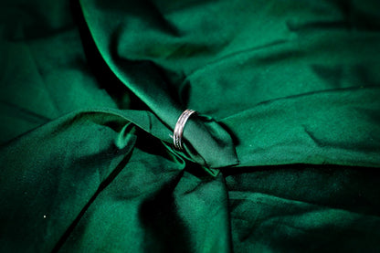 925 Sterling silver self cutting band