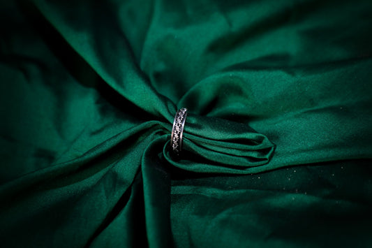 925 Silver Oxidised twisted band