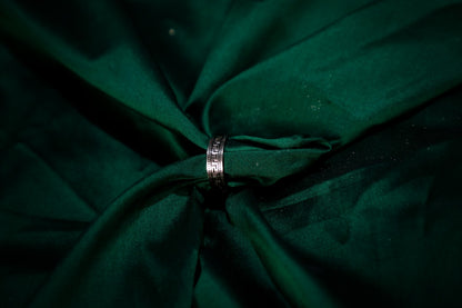 925 Sterling silver unisex zig-zag enamel band