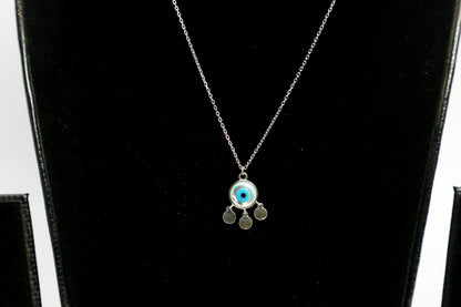 925 SS EVILS EYE Mother of pearl chain