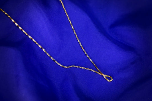 925 SS GOLD PLATED box chain