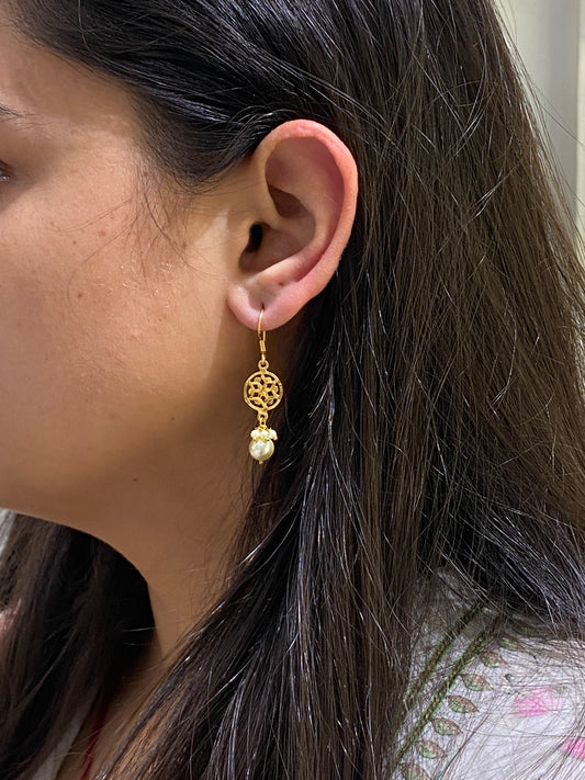 22KARAT GOLD PLATED ,925 STERLING SILVER CHILAAI WORK LOOPS